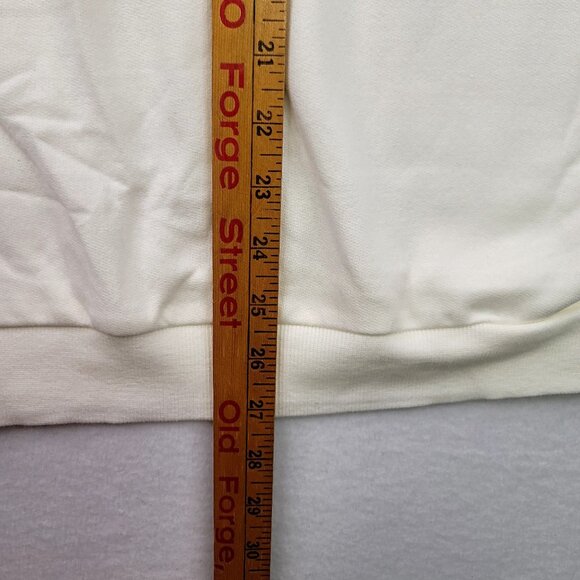 Barbie Vacay Mode 2X Off-White Logo Sweatshirt Pink Flamingo Float Pool - Picture 9 of 9